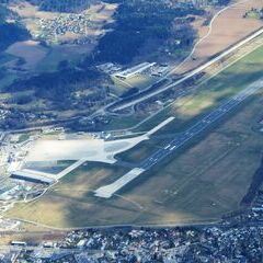 Flugwegposition um 10:35:18: Aufgenommen in der Nähe von Klagenfurt am Wörthersee, Österreich in 2411 Meter